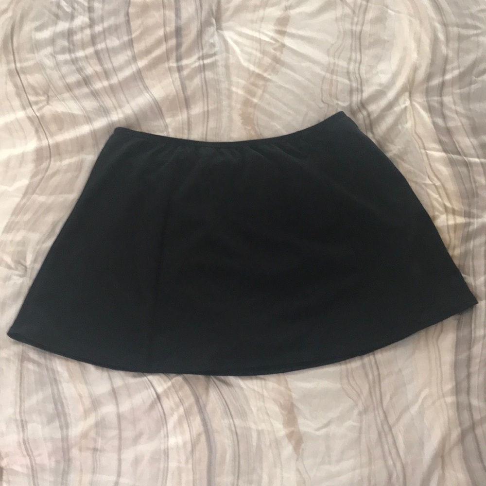 It Figures black swim skirt bikini bottom 16W